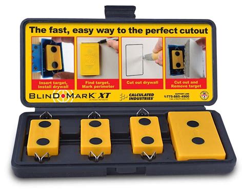 calculated industries 8105 blind mark drywall electrical box cutout tool|calculated industries 8105.